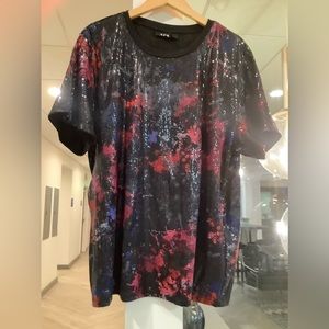 DKNY Sequin Cotton Tee XL